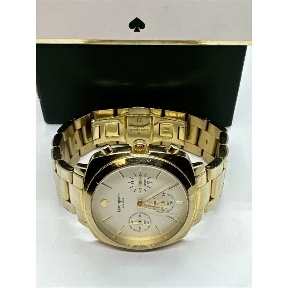 Kate Spade New York 0100 Women's Gold Stainless Steel Analog Dial Watch JNA160